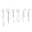 Punk Cross Hoop Earrings Set 6 Pieces 1