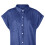 Women's Solid Denim-Style Mini Dress with Chest Pockets 2