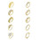 Copper Nose Rings Hoop Set with Flower Leaf Design 10 Pieces 1