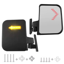 LED Side Mirrors with Turn Signals 12V 20x20x10cm Foldable