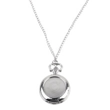 Vintage Pocket Watch Pendant Alloy Necklace 1 Set