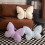 Butterfly Throw Pillow Purple 46x38 cm 2
