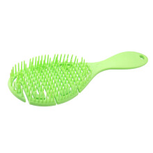 Shower Detangler Hair Brush Rubber Green 8.46 x 2.76 inches