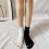 Five Finger Socks Cotton Breathable Soft Rhinestone Decor 1 2