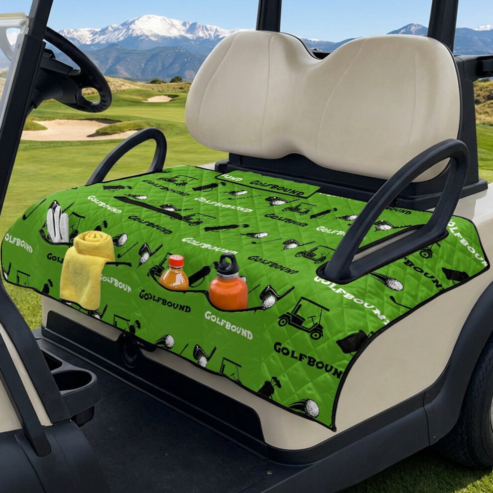 Golf Cart Seat Cover Universal Front With 4 Pockets Non-Slip 9043876582028