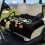 Golf Cart Seat Covers Black Foldable with 4 Pockets 1