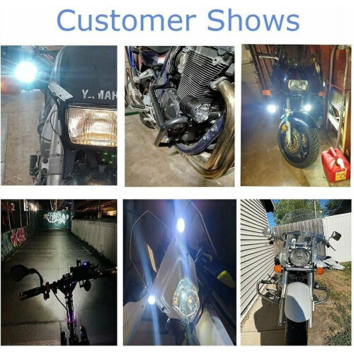 Round LED Motorcycle Driving Light 10W Aluminum Shell 1