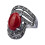 Boho Ethnic Wedding Ring for Women Vintage Crystal Stone 1
