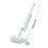 Compact Flat Mop with 360 Rotating Head and Scrub Brush 2