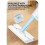 Compact Flat Mop with 360 Rotating Head and Scrub Brush 8