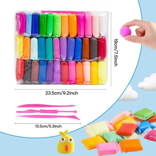 Air Dry Clay 36 Colors with Tools Ultra Light 1