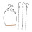Black Iron Bird Swing Toy for Small Birds 1 Set 5