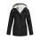 Windproof Waterproof Ski Jacket for Women Black Hooded 2