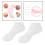 Soft Silicone Socks for Cracked Feet White L 3