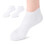 Soft Silicone Socks for Cracked Feet White L 5