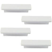 Gamvdout Drawer Knobs Wooden Yellow Trapezoid 4 pcs 64 mm