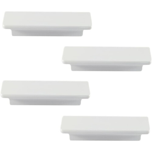 Gamvdout Drawer Knobs Wooden Yellow Trapezoid 4 pcs 64 mm