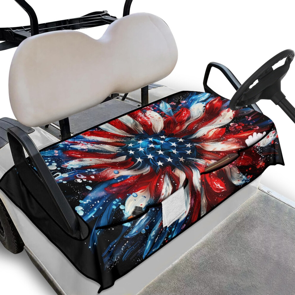 American Flag Golf Cart Seat Cover 2-Piece Universal 9043876586903