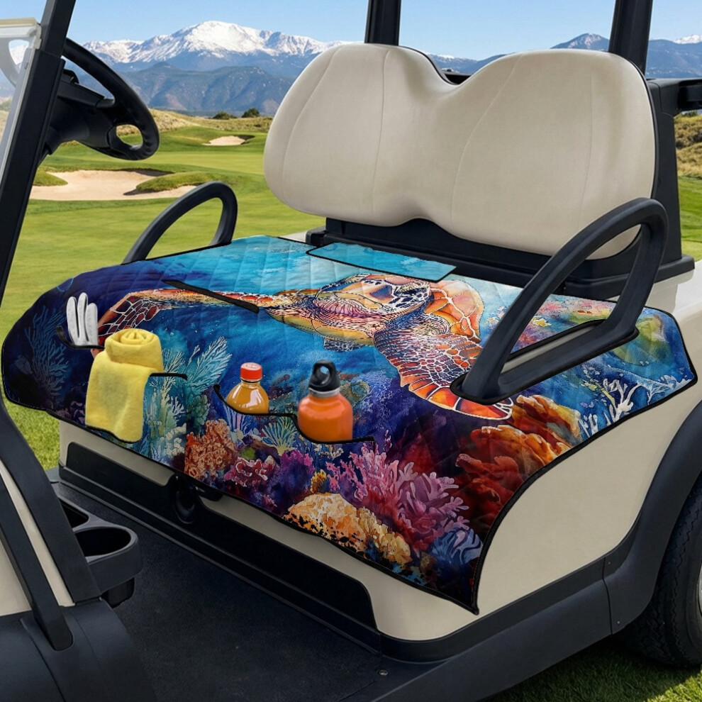 Golf Cart Bench Seat Cover Portable Foldable Towel Blanket 9043876583896
