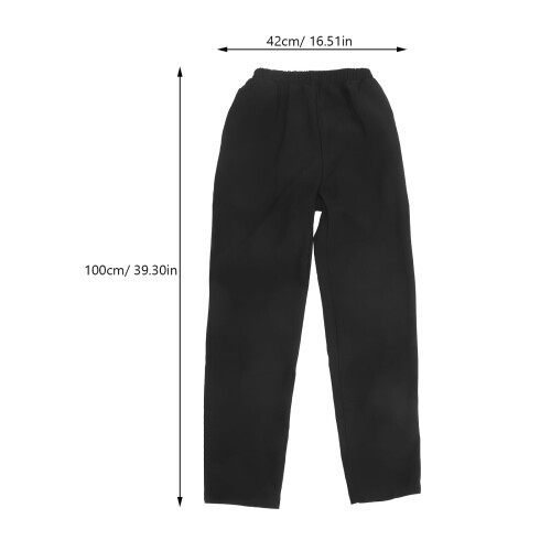 Men's Work Pants Black Wear-Resistant Kitchen 1 Piece 1