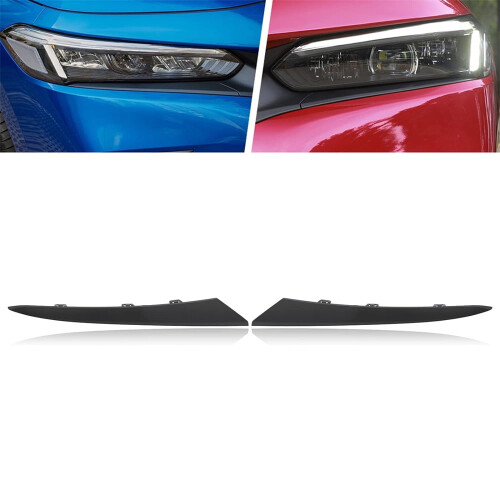 Honda Civic Front Headlight Eyelid Trim Strip Left Right 1
