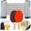 Ping Pong Paddle Set Portable with Retractable Net and 1