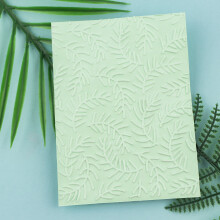 Pine Needles 3D Embossing Folders Green Plastic 6.3 x 4.5 in