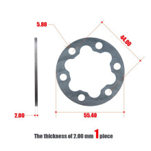 E-Bike Brake Disc Spacer Aluminum Alloy 2mm 55mm 6-Hole