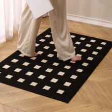 PVC Kitchen Woven Floor Mat Non-slip Washable TPR Backing