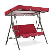 Sunshade for Swing Pew 2/3 Seater Garden Swing Chair Cover Polyester Taffeta Waterproof Canopy Tools B