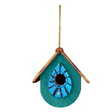Wooden Hummingbird Feeder and Shelter with Paulownia Wood