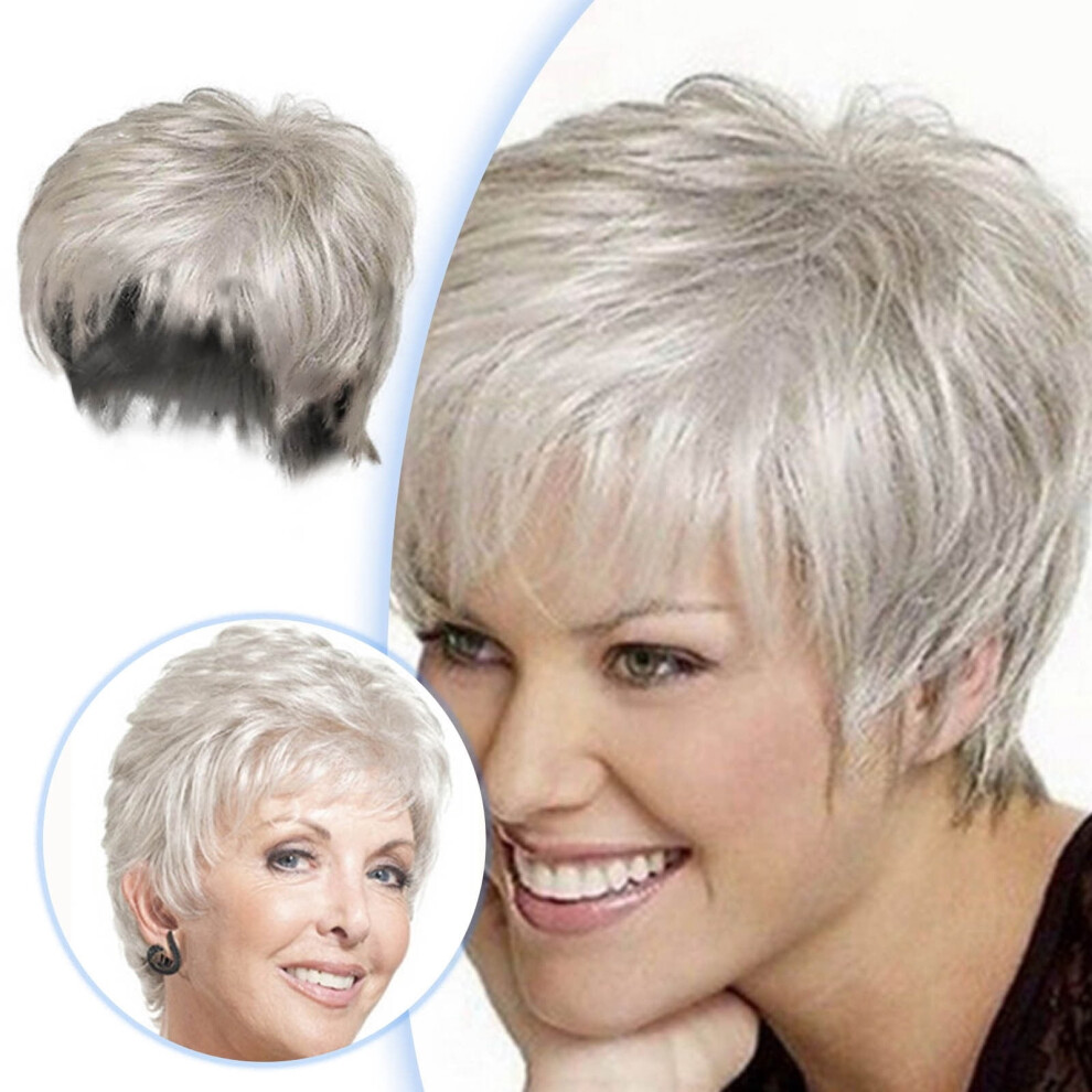 Short Curly Wig for Women Synthetic Fiber Natural Look