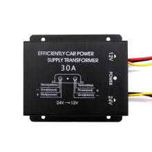 DC 24V to DC 12V Car Power Converter for Stereo DVD Radio