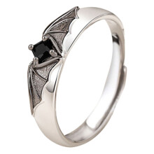 Adjustable Angel Matching Wedding Bands for Couples 1 Pair
