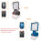LED Work Light with USB Output Foldable ABS Housing for 3