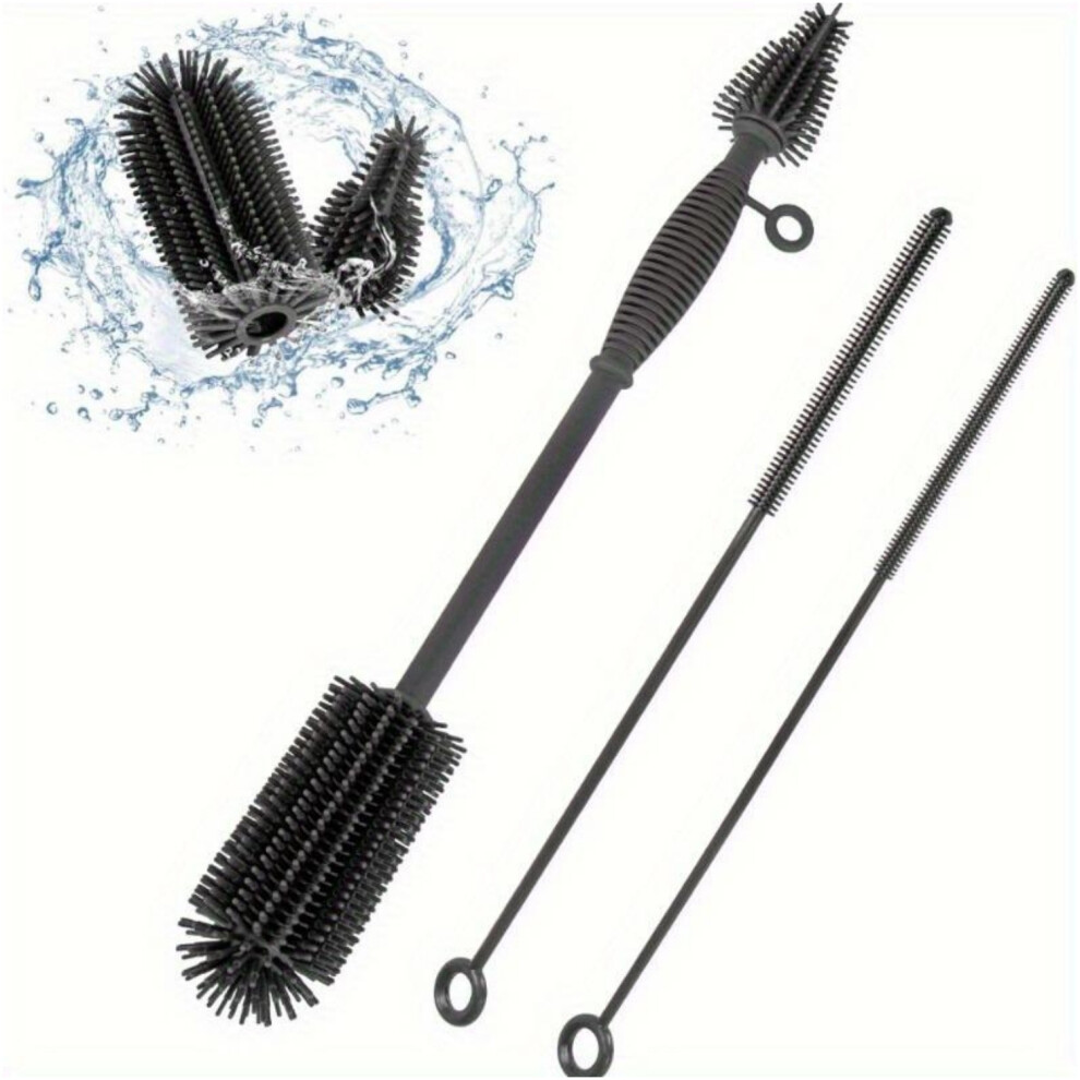 Bottle and Straw Cleaner Set Silicone Brush 2-Pack