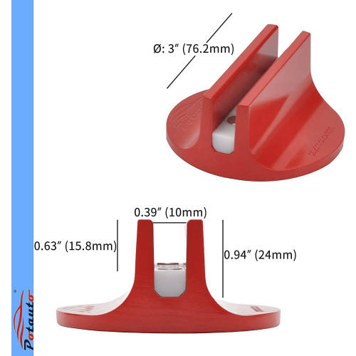 Jack Pad Aluminum Magnetic Red 0.39 inch 1