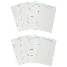 Loose-leaf filler paper 6-hole spiral notebook replacement