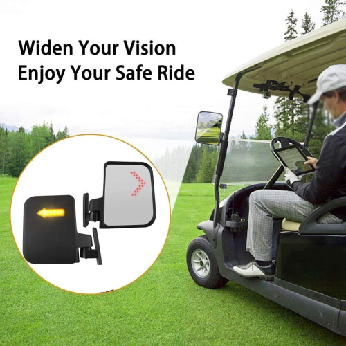 LED Side Mirrors with Turn Signals 12V 20x20x10cm Foldable 1