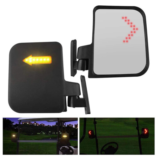 LED Side Mirrors with Turn Signals 12V 20x20x10cm Foldable 2