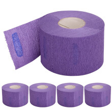 Disposable Barber Paper Neck Strips Stretchy 5 Rolls