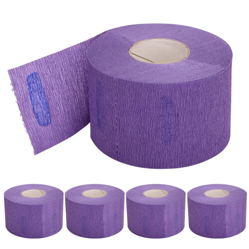 Disposable Barber Paper Neck Strips Stretchy 5 Rolls