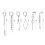 Punk Cross Hoop Earrings Set 6 Pieces 3