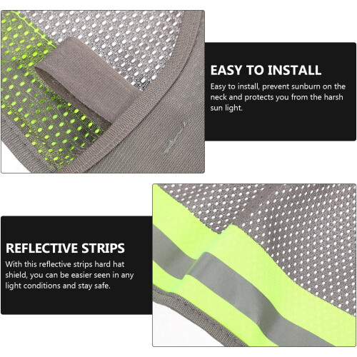 Hardhat Visor Sun Shade Dust-Proof Simple Design 1 Pack 1