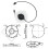 Automatic Retractable Power Reel Cable 220V 1.2/3 m 8