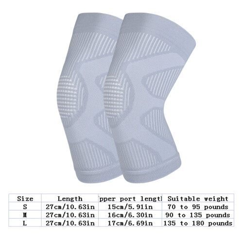 Knee Support Brace Breathable Stretchy Knit Sleeve for