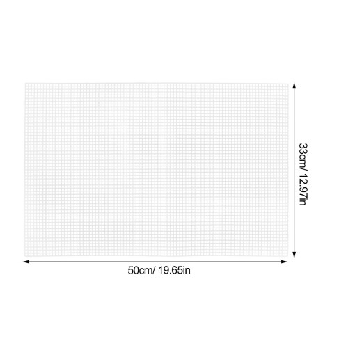 White Plastic Mesh Grid Sheets DIY Bookmarks 10 Pieces 1