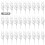 Silver Glitter Berry Stems Christmas Decor 30 pcs 3
