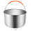 Stainless Steel Steamer Basket with Silicone Handle for 1
