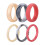 Silicone Wedding Ring for Women 3mm Thin Braided 6 Pack 1